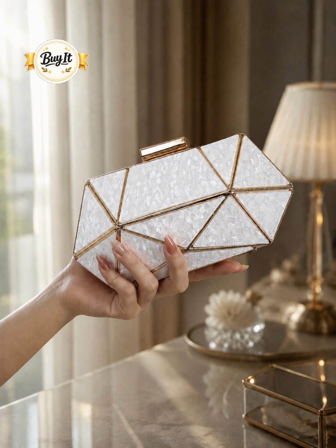 Geometric Evening Bag