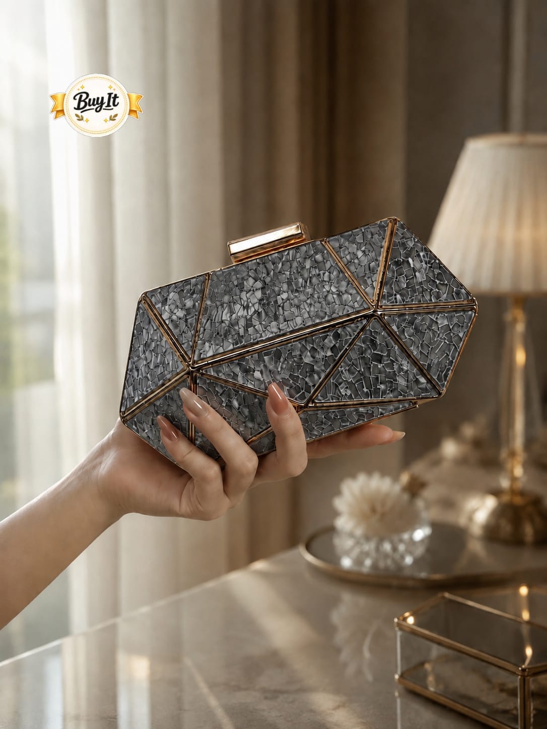 Geometric Evening Bag