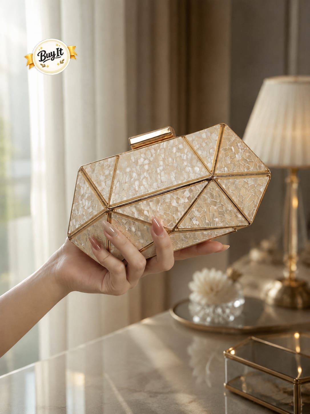 Geometric Evening Bag