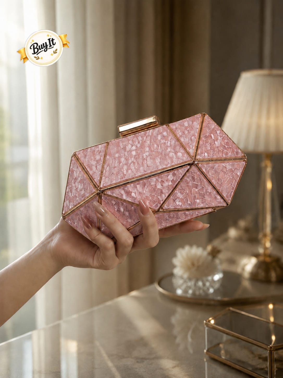 Geometric Evening Bag