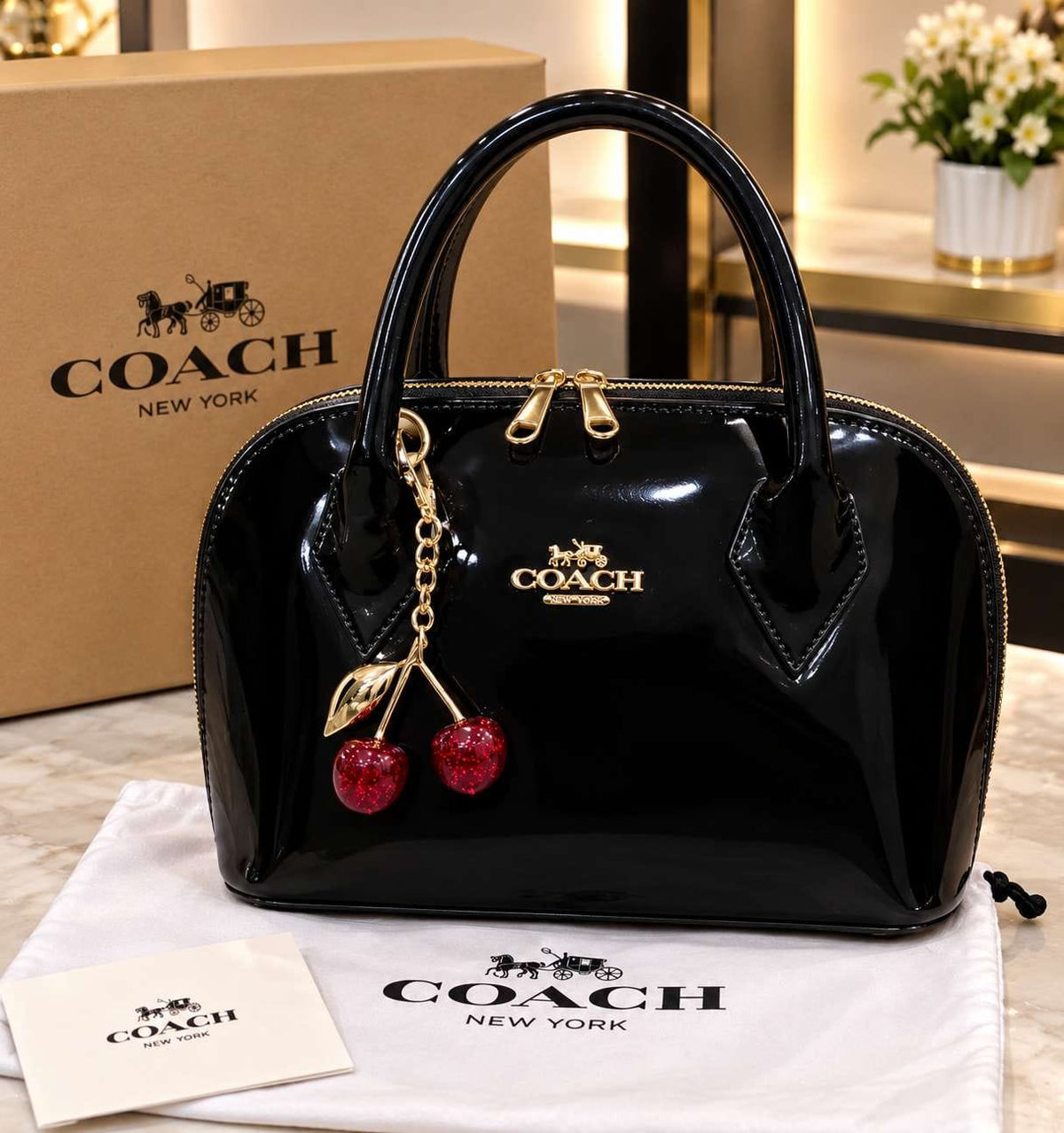 Coach Cherry Hand Bag